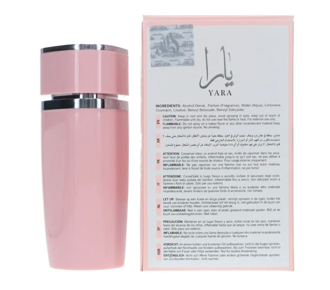 Yara by Lattafa Eau de Parfum – Sweet Vanilla & Tropical Fragrance for Women